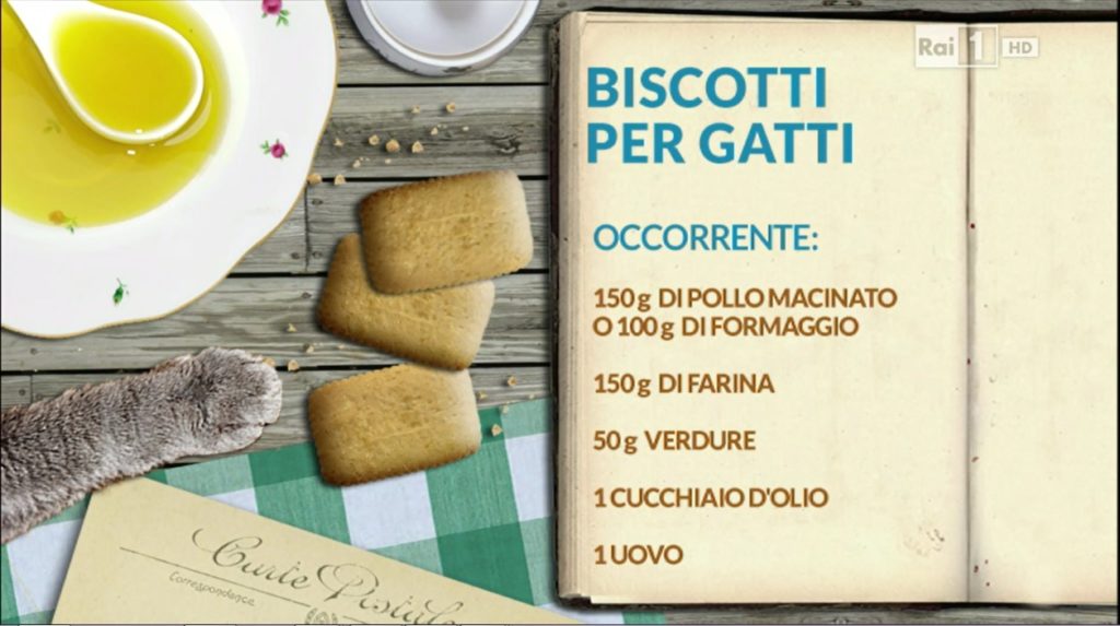 Ingredienti per i biscotti per gatti