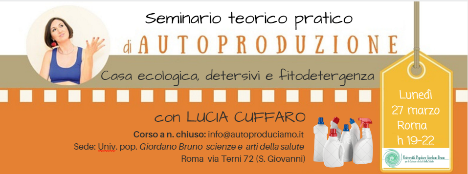 Seminario detersivi Lucia Cuffaro
