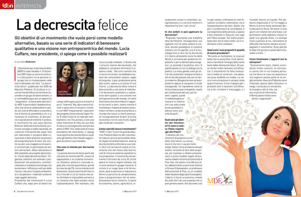 DBN Magazine - Movimento per la Decrescita Felice