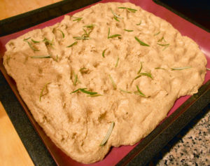 Focaccia con zucchine lesse - Impasto