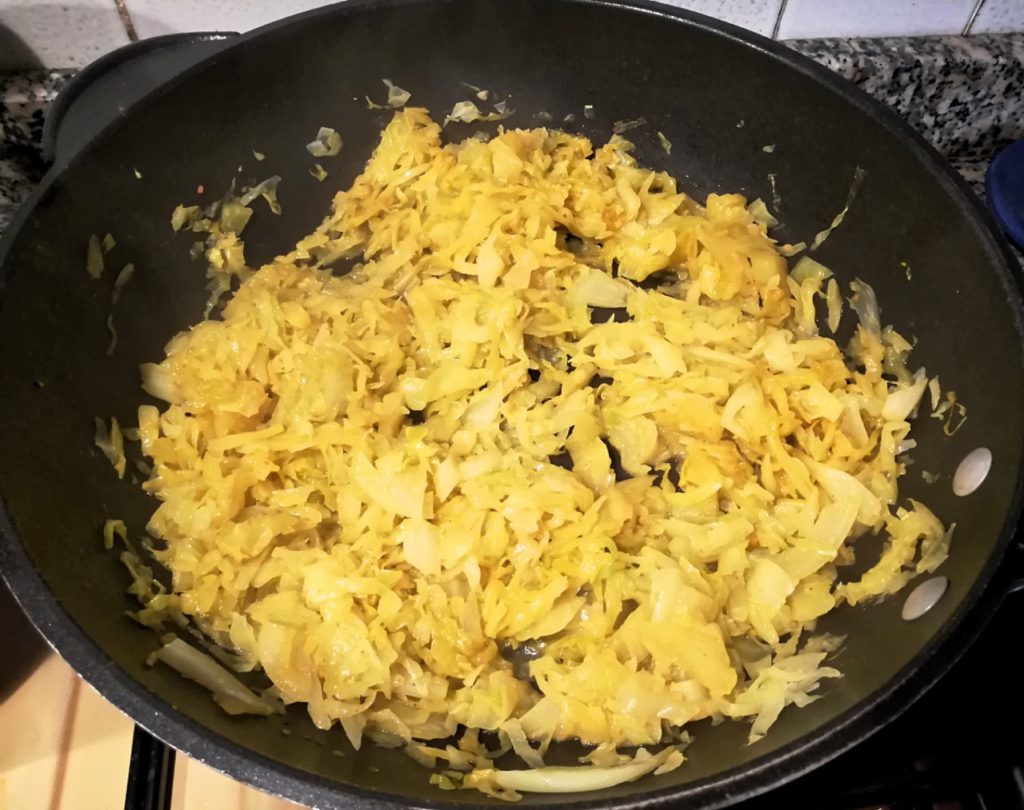 Torta di verza ed orzo - Ripieno