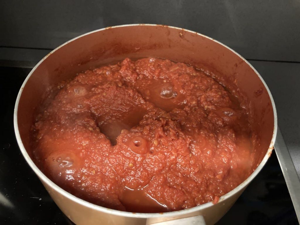 Passata di pomodoro peretti - Cottura