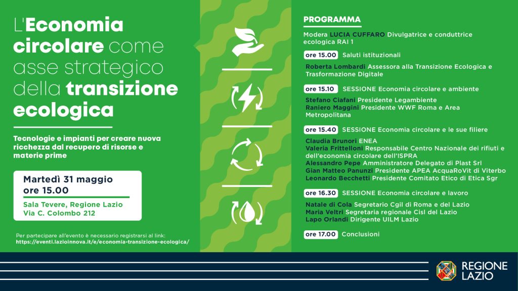 Convegno Economia circolare della Regione Lazio