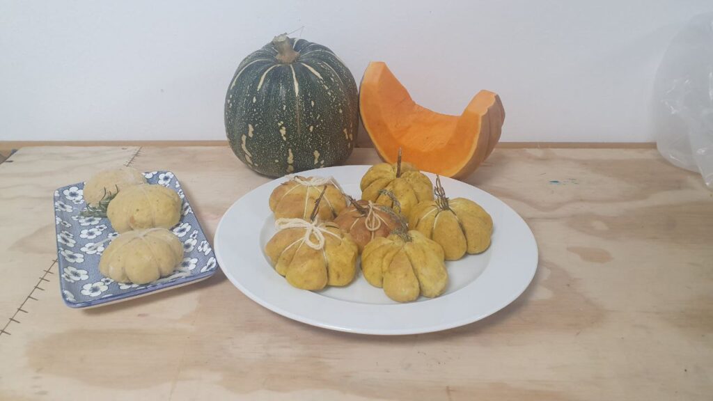 Panini a forma di zucca - Piatto