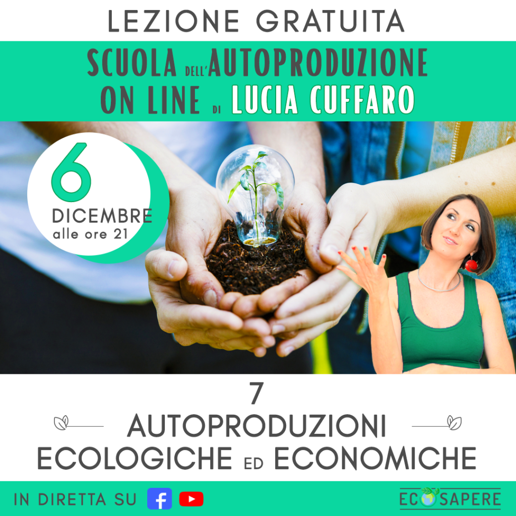 Lucia Cuffaro - 7 Autoproduzioni ecologiche ed economiche