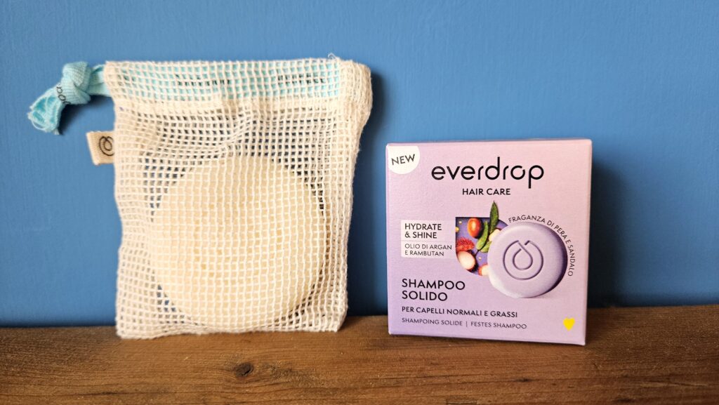 Cosmetici solidi Everdrop Lucia Cuffaro: recensione su Shampoo, Balsamo, Deo Stick e accessori
